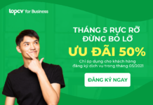 Tháng 5 rực rỡ, đừng bỏ lỡ ưu đãi đến 50% từ TopCV Tháng 5 rực rỡ, đừng bỏ lỡ ưu đãi đến 50% từ TopCV