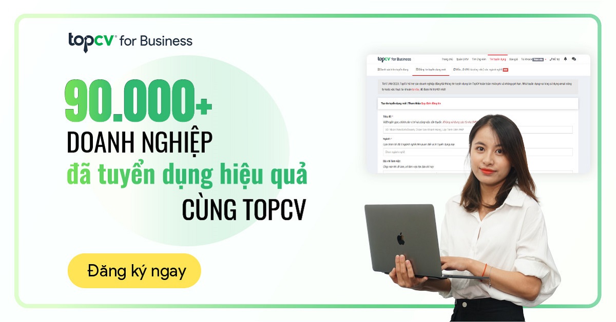 90000 doanh nghiệp đã tuyển dụng hiệu quả cùng TopCV