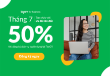 Chào tháng 7, nhận ngay ưu đãi lên đến 50% từ TopCV Ưu đãi lên đến 50% khi đăng ký dịch vụ tuyển dụng tại TopCV trong tháng 7