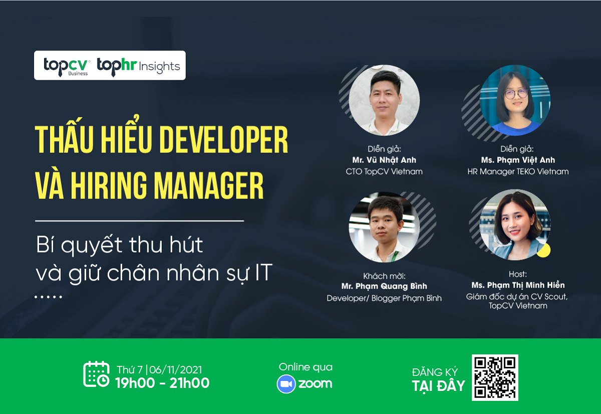 TopHR Insights #3: Thấu hiểu Developer và Hiring Manager - Bí quyết thu hút và giữ chân nhân sự IT