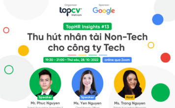 TopHR Insights #13: Thu hút nhân tài Non-Tech cho công ty Tech TopHR Insights #13: Thu hút nhân tài Non-Tech cho công ty Tech