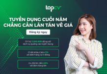 Tuyển dụng cuối năm, chẳng cần lăn tăn về giá với ưu đãi tháng 11 từ TopCV Tuyển dụng cuối năm chẳng cần lăn tăn về giá với ưu đãi tháng 11 từ TopCV
