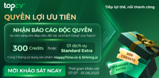 CHIA SẺ NHẬN ĐỊNH, NẮM TRỌN LỢI THẾ HOẠCH ĐỊNH NHÂN SỰ 2026 – NHẬN NGAY BÁO CÁO TUYỂN DỤNG ĐỘC QUYỀN TỪ TOPCV VIỆT NAM