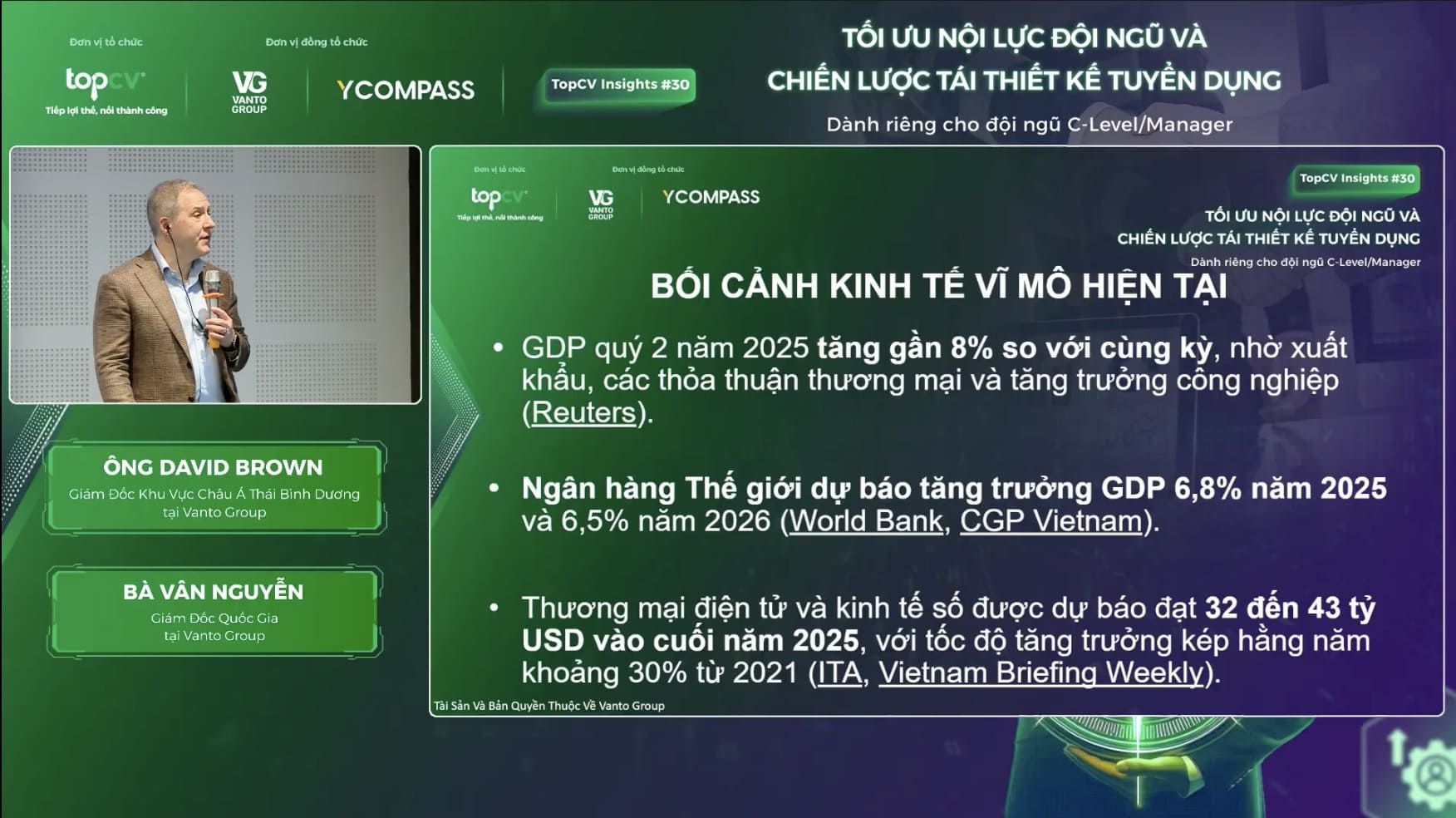 Bối cảnh kinh tế vĩ mô hiện đại thuộc phần chia sẻ từ VANTO